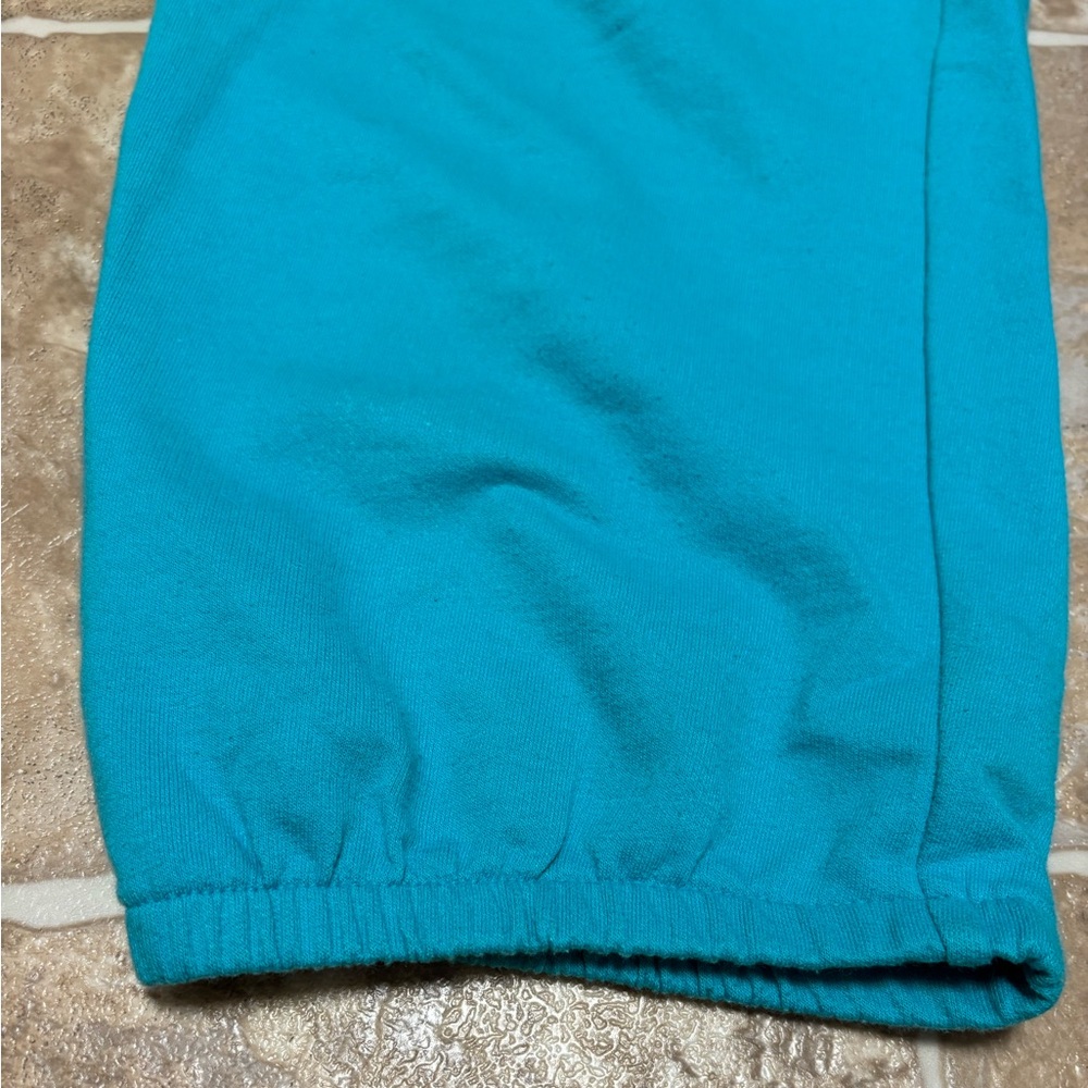 Flirtitude Women’s Jogger Sweat Pants Size Small Turquoise Blue Sweats - Picture 4 of 7